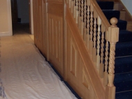 oak stairs closed string